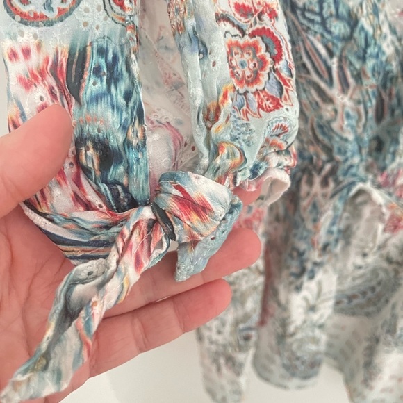 On The Road Eyelet Wrap Dress medium NWOT - Picture 4 of 9